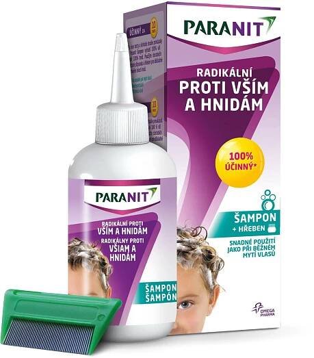 PARANIT Radikální šampon 100 ml + hřeben