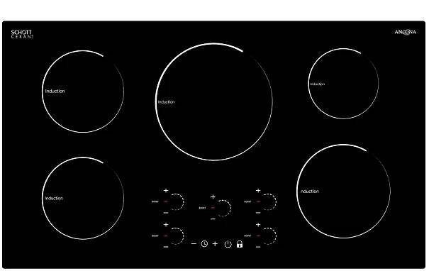 ancona AN-2403 Radiant Induction Cooktop User Manual