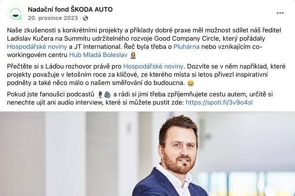 Výroční zpráva Nadačního fondu Škoda Auto 2023