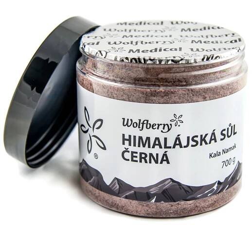 Himalájská sůl černá dóza KALA NAMAK 700 g Wolfberry – Obchodiště.cz