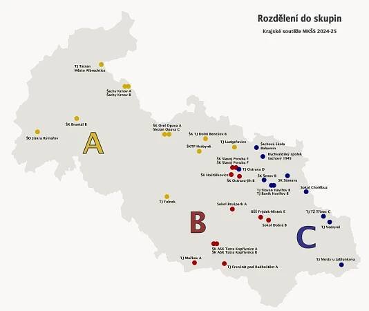 Rozdělení družstev v KS do skupin – aktualizace 4. 9. 2024 | 