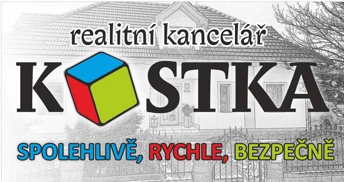 reklamní plakát realitní kancelář kostka - spolehlivě, rychle, bezpečně