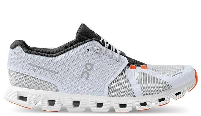 On Cloud 5 Push White Orange Men Men – All day, urban exploration, travel Shoes