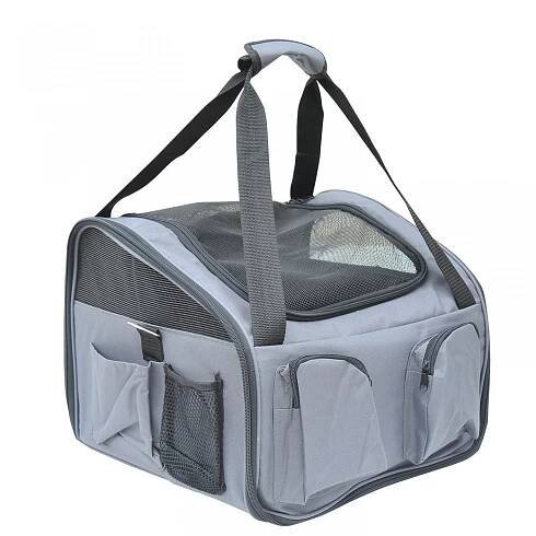 Přepravní box pro psy 41 x 34 x 30 cm | šedý č.5