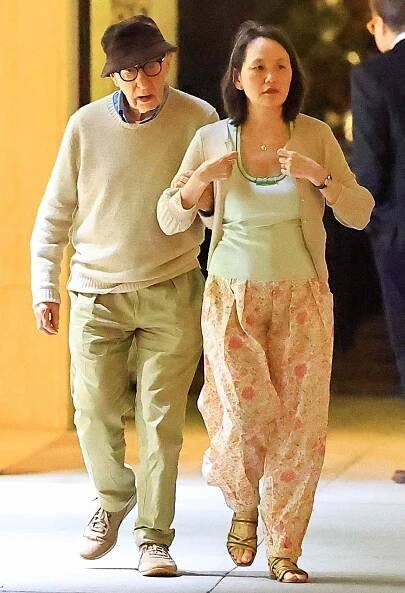 Woody Allen and Wife Soon-Yi Previn Spotted on L.A. Dinner Outing in Rare Photos