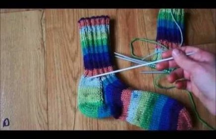 Pletení ponožek na pěti jehlicích - 2. část