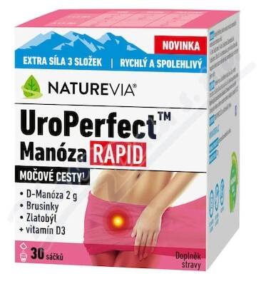 NatureVia UroPerfect Manóza Rapid 30 sáčků