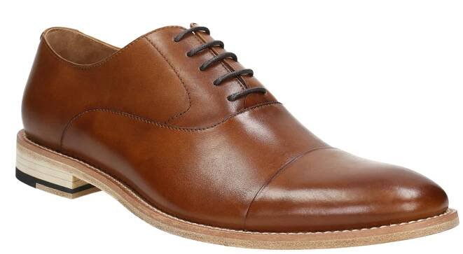 Celokožené Oxford polobotky hnědé
