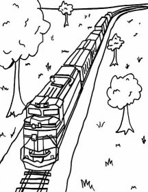 Vlak se stromy