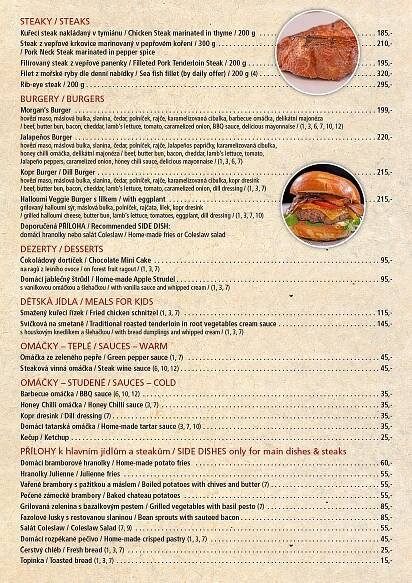 Naše menu - Morgansrestaurant