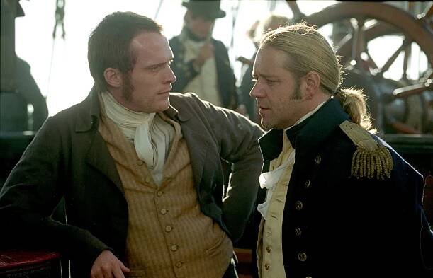 Master & Commander: Odvrátená strana sveta - Z filmu - Paul Bettany, Russell Crowe