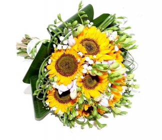 Svatební kytice Slunečnice
