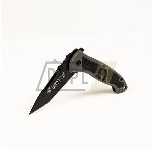 Nůž S&W SPECIAL OPS vyhazovací tanto rovné ostří ZELENÝ + Doprava zdarma na další nákup l REPLIQ.CZ