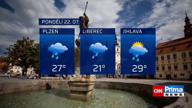 Počasí 22. 7. 2024