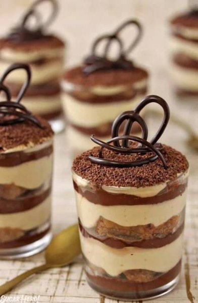 Pin by Toni Henson on Food | Chocolate tiramisu recipe, Mini desserts, Desserts