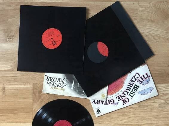 Vnější náhradní kartonové obaly na vinyl vinylové desky LP 12"s otvorem 10x Druh obálka, přebal