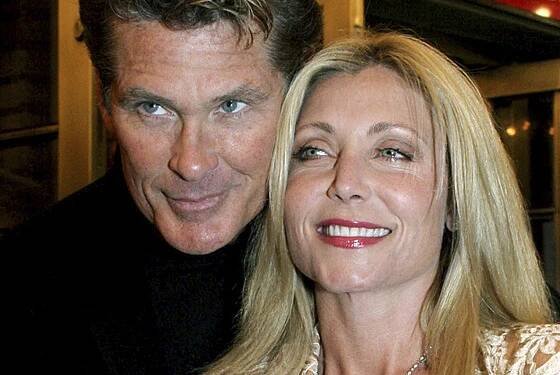 David Hasselhoff a Pamela Bachová v New Yorku (31. března 2005)