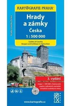 HRADY A ZÁMKY ČESKA 1:500000 SKL.MAPA