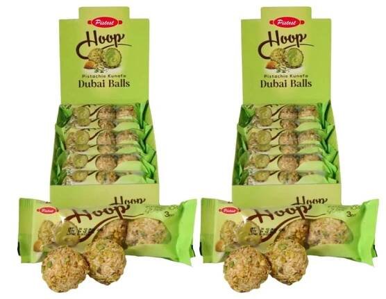 72 Dubai Kunafa Pistachio Chocolate Balls – (24 Pack x 27g) | Rich Milk Chocolate with Concentrated Pistachio Flavor | 22.8 oz Total