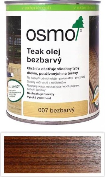 OSMO Color Terasový olej na dřevo 750 ml 007 bezbarvý od 713 Kč