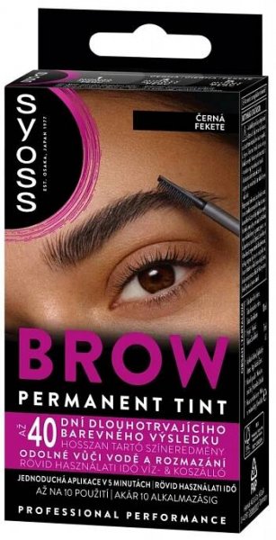 SYOSS barva na obočí Brow Tint černá, 17 ml