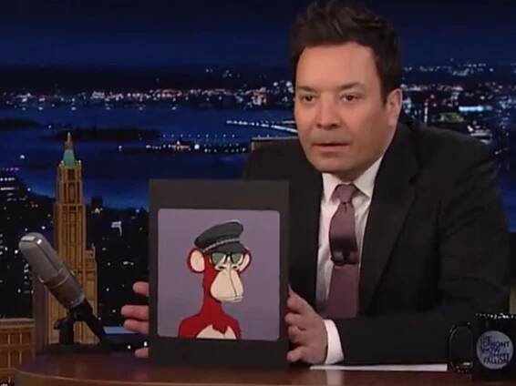 Paris Hilton and Jimmy Fallon showing off their NFTs is the longest 77 seconds ever