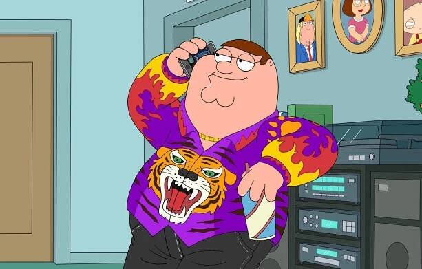 Peter Griffin Tiger Shirt Wallpaper