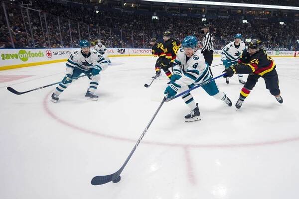 NHL: San Jose Sharks at Vancouver Canucks