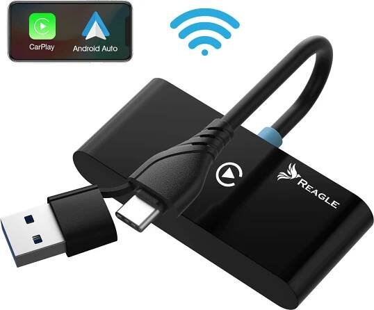 BEZDRÁTOVÝ CARPLAY ANDROID AUTO ADAPTÉR DO AUTA PRO APPLE IPHONE