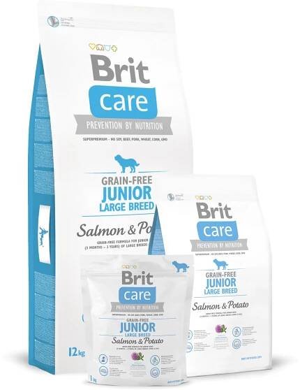 granule Brit Care Grain-free Junior Large Breed Salmon & Potato