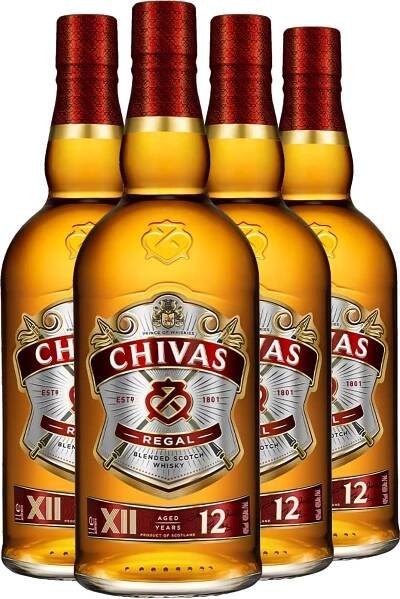 Set 4x Chivas Regal 12 letá 1l - Whisky sety | Svět nápojů