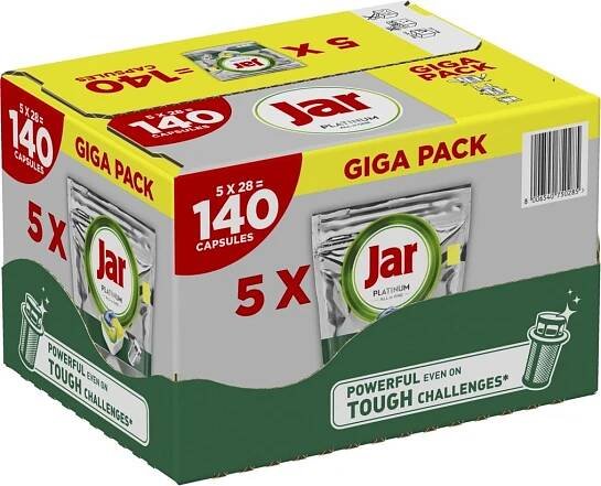 Jar kapsle na nádobí Platinum Yellow citron 5 x 28 ks