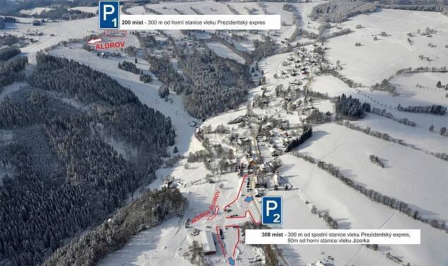 Parkoviště Vítkovice v Krkonoších