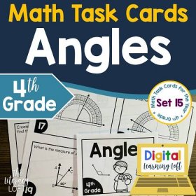 Angles Math Task Cards (4th Grade) Google Slides and Forms Distance Learning