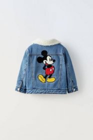 MICKEY MOUSE © DISNEY DENIM JACKET WITH FAUX SHEARLING