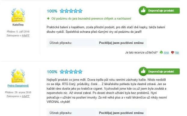 Vironal zkušenosti