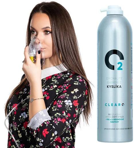 Kyslíková láhev s kyslíkovou maskou ClearO2 Oxygen, 15 l