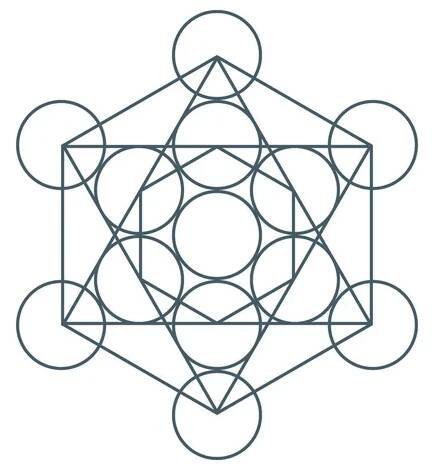 Květ života. Posvátná geometrie. Symbol harmonie a rovnováhy. Vektor — Ilustrace