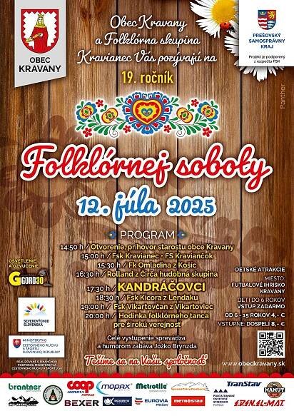 Folklorna sobota Kravany 2025