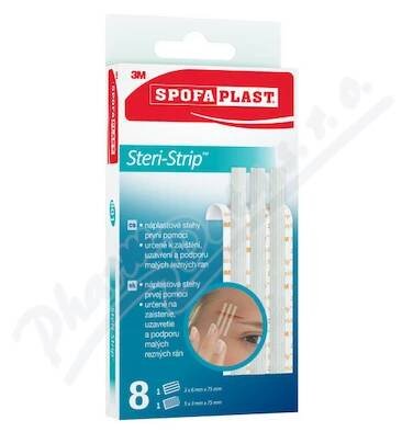3M Spofaplast 801 Steri-Strip náplasťové stehy 8ks