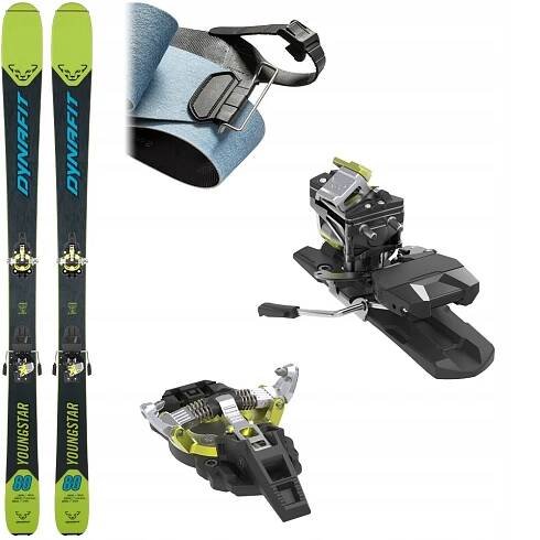 Skialpový set DYNAFIT Seven Summits Youngstar s vázáním a pásy - 130xm