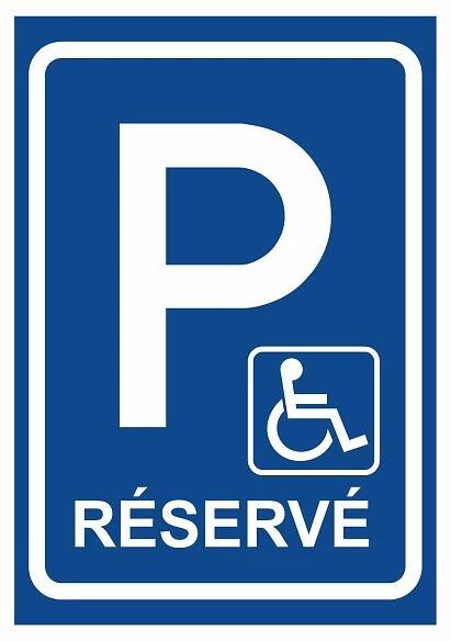Parkoviště invalida RÉSERVÉ