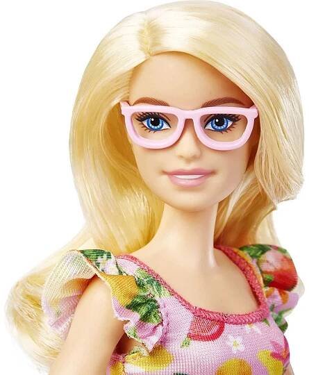 Barbie modelka 30 cm Ovocné šaty