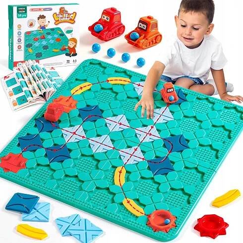 SKLÁDAČKA STAVĚNÍ TRASY CESTY TOY LABYRINT PUZZLE STAVEBNICE BAGR SET za 889.00CZK - Allegro
