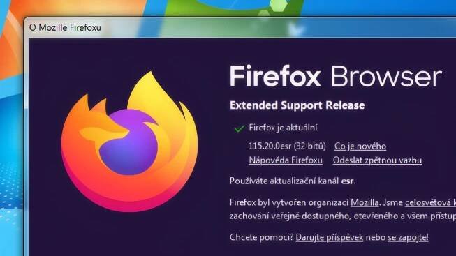 Mozilla zase prodloužila podporu Firefoxu pro Windows 7 a 8. Záplaty nabídne do září