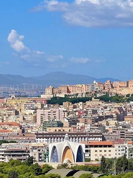 Panoramic view of Cagliari