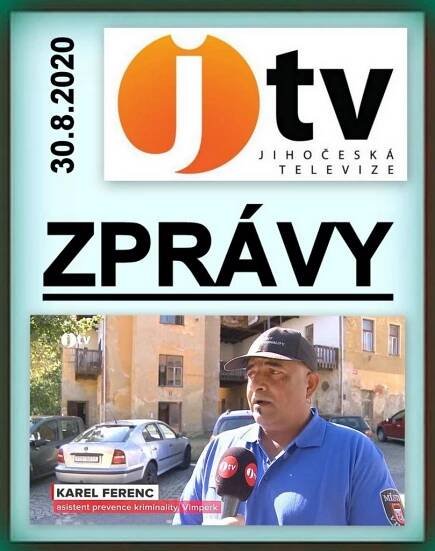 JIHOČESKÁ TELEVIZE: Zprávy – 30. srpnaZa krásnější Vimperk
