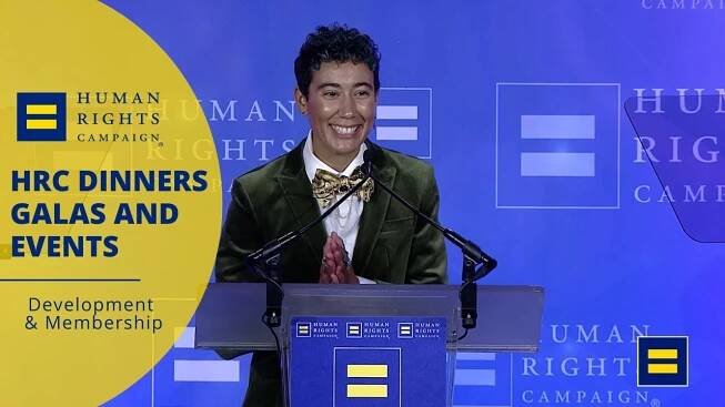 Vico Ortiz Receives the HRC Visibility Award at the 2022 HRC Cleveland Dinner