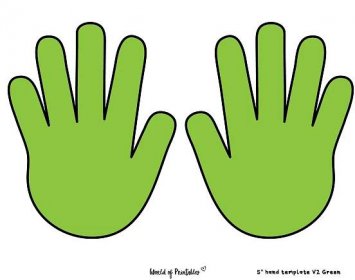 Hand Template Green