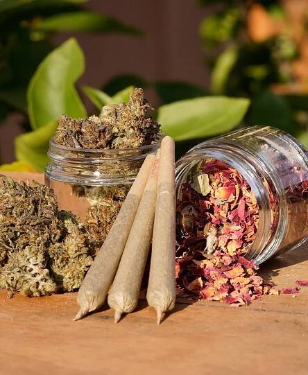 Hemp Flower & Rose Petals Blend Pre-Roll Joint - Khronix
